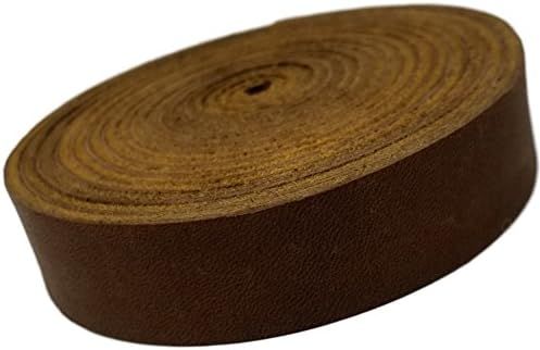 TOFL Leather Strip Medium Brown ¾ Inch Wide 1/16 inch Thick and 72 Inches Long | Amazon (US)