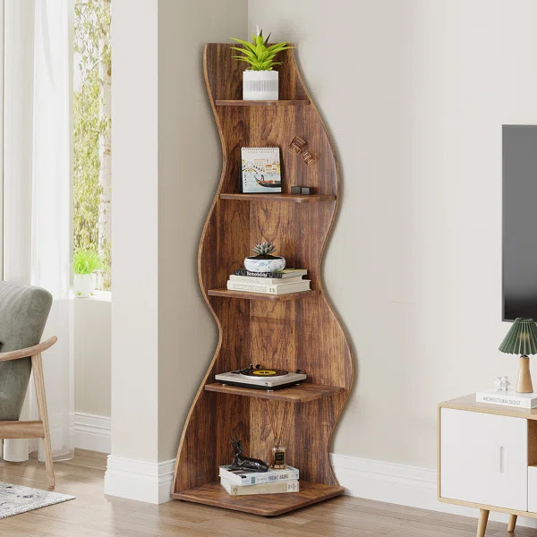 Arhab Corner Bookcase | Wayfair North America