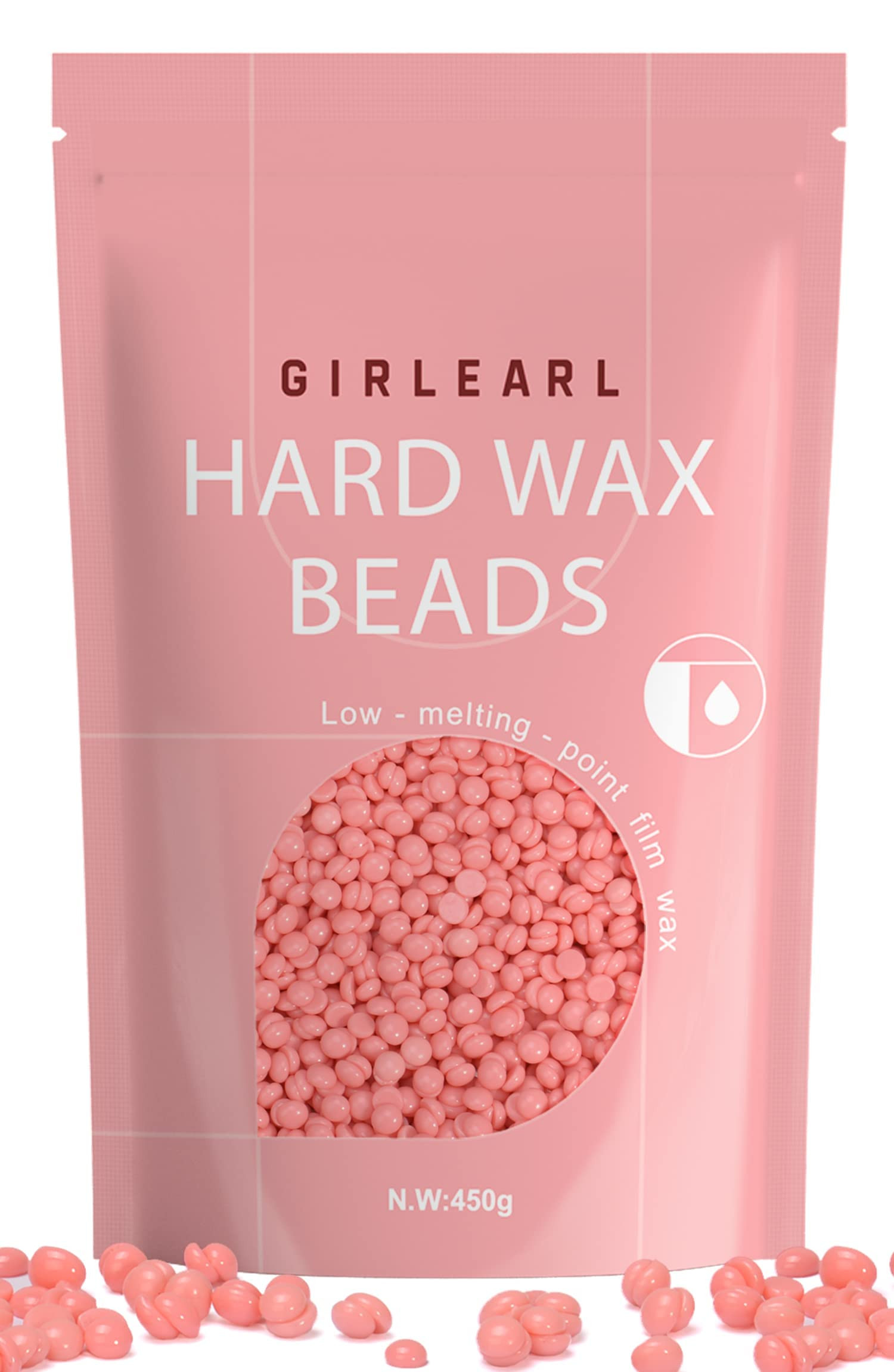 Hard Wax Beads, 1lb Wax Beans for Hair Removal Sensitive Skin with Rose Formula, Perfect for Full... | Amazon (US)