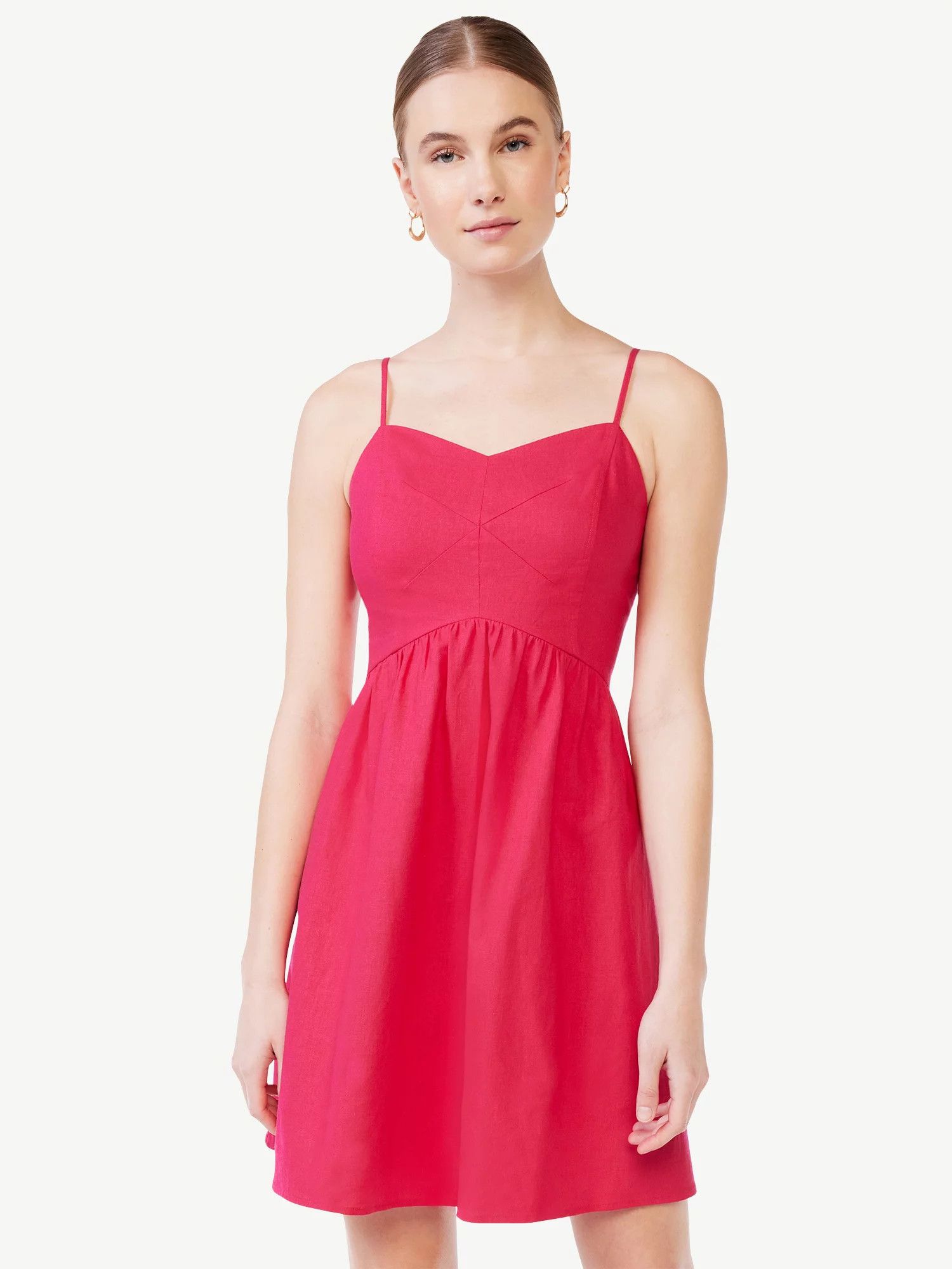 Scoop Women's Sweetheart Short Dress | Walmart (US)