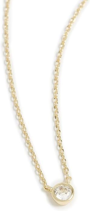 ADINA EDEN Women's Mini Cubic Zirconia Bezel Pendant Necklace | Amazon (US)