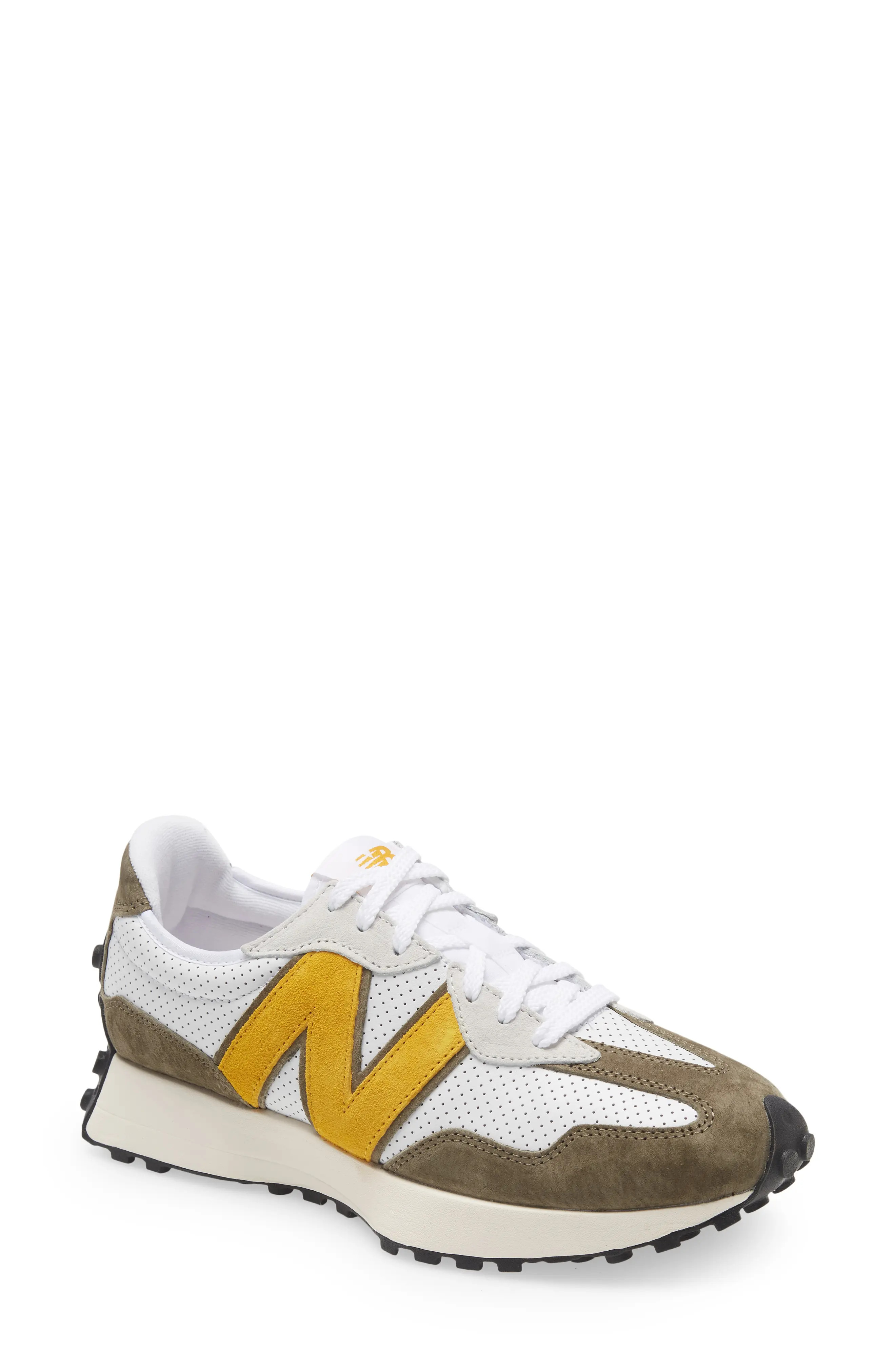 New Balance 327 Sneaker in White/Varsity Gold at Nordstrom, Size 9 | Nordstrom