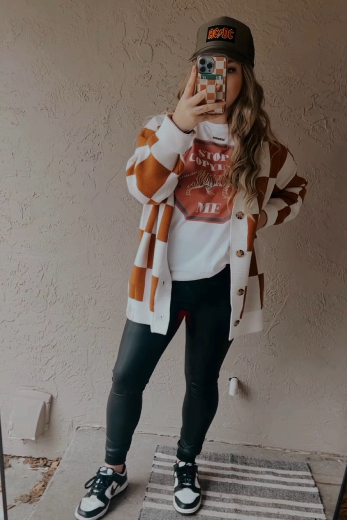 Wearing size large in cardigan - graphic tee + trucker from @tacosandtshirts 

#LTKStyleTip #LTKMidsize