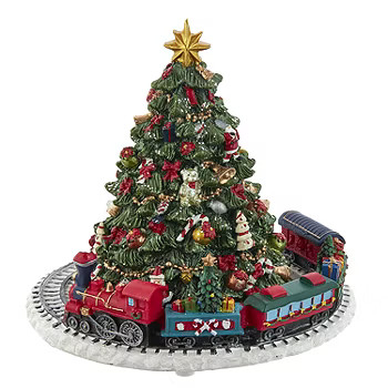 Kurt Adler 6" Christmas Tree With Music Box Plays Music Christmas Tabletop Decor | JCPenney