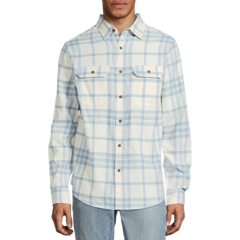 George Men's and Big Men's Super Soft Flannel Shirt, up to 5XLT | Walmart (US)