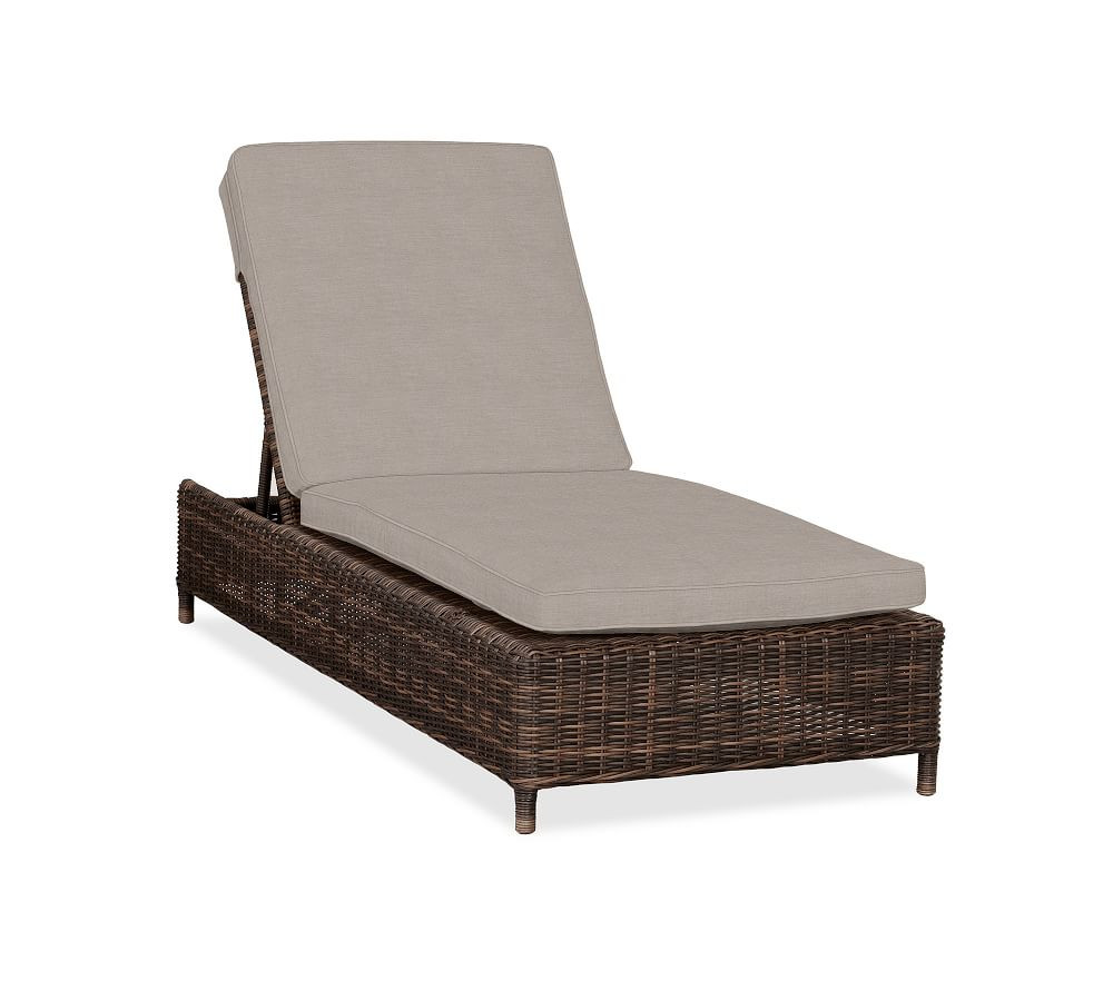 Torrey All-Weather Wicker Chaise Lounge | Pottery Barn (US)