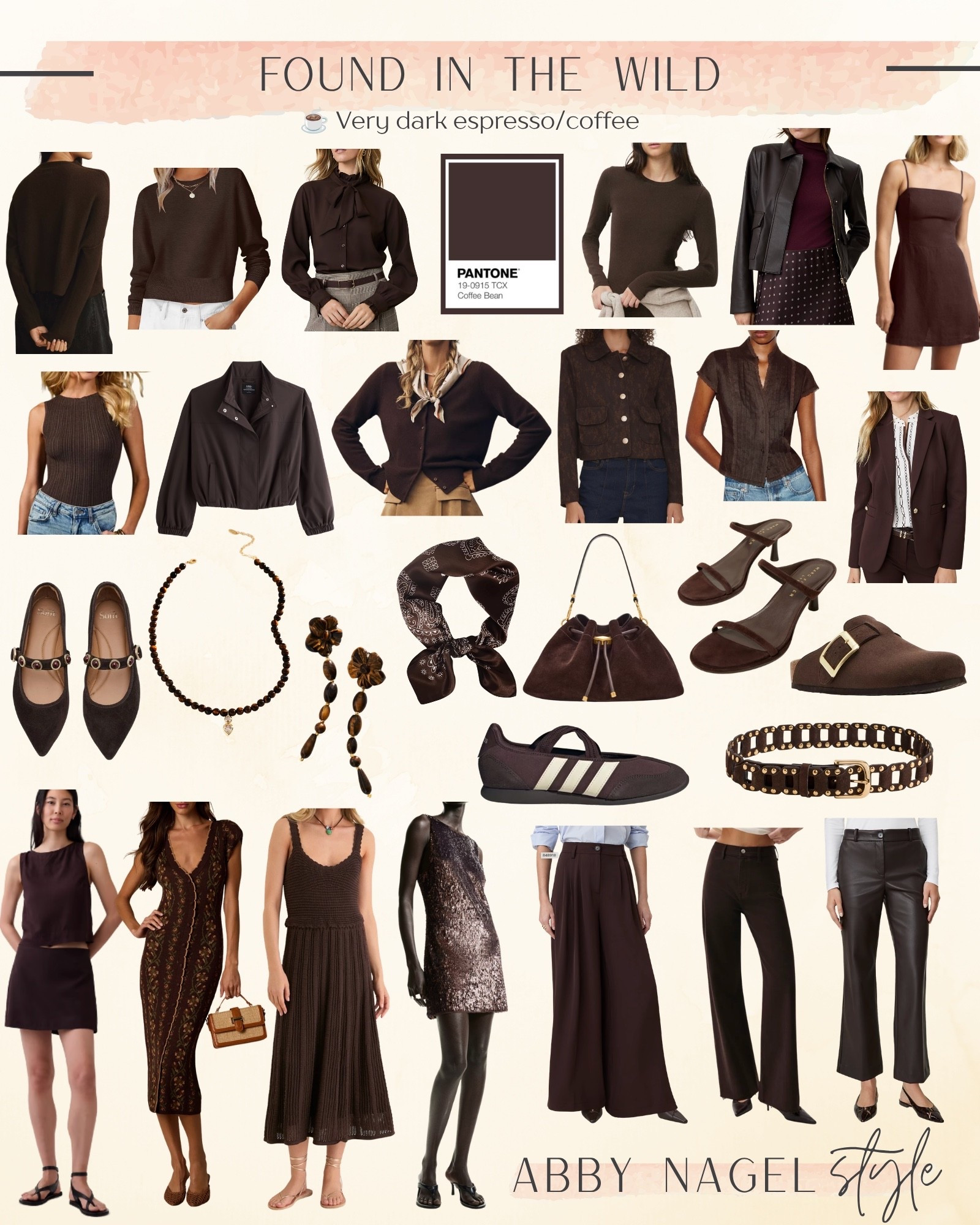 Color to watch this fall!! Deep, dark, coffee browns are everywhere and perfect for an Autumn closet! ☕️🤎🍂
