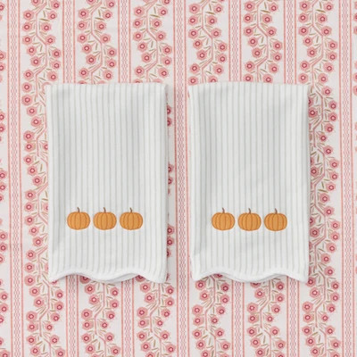 Monogrammable Wildflower Kitchen Towels (pair) | Weezie | Weezie Towels