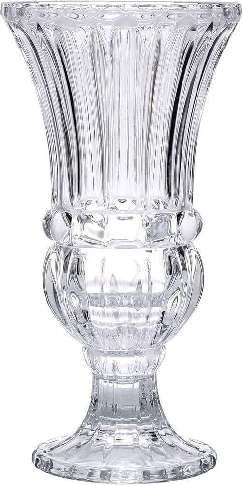 11.6" High Transparent Glass Vase, Art Plant Flower Vase | Amazon (US)
