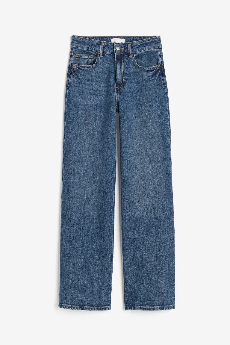 Wide High Jeans - Denim blue - Ladies | H&M US | H&M (US + CA)