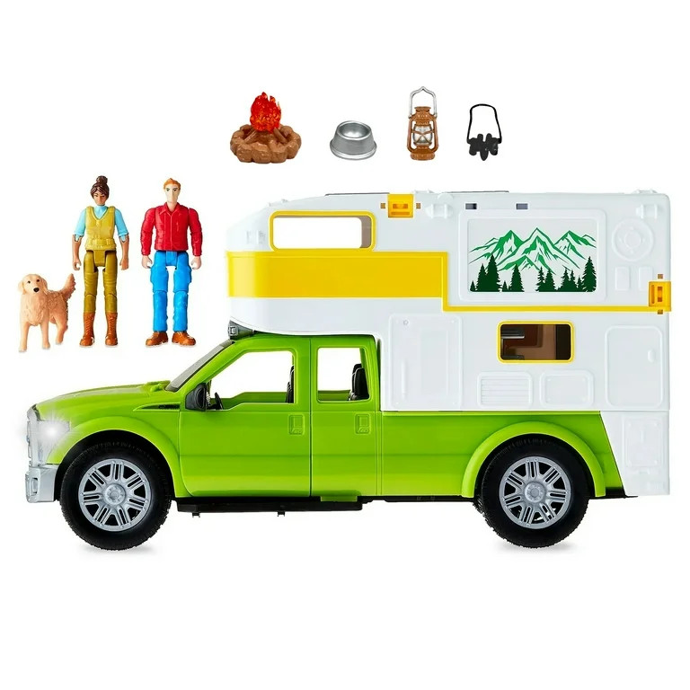 Adventure Force Ford F-350 Camping Adventure Vehicle Play Set, 8 Pieces | Walmart (US)