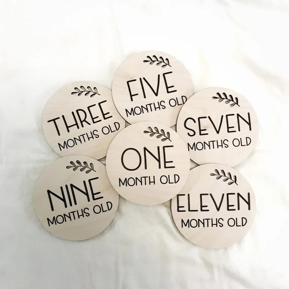 Wooden Milestone Cards / Milestone Disks / Monthly Milestone Cards / Baby Milestone Cards / New B... | Etsy (US)