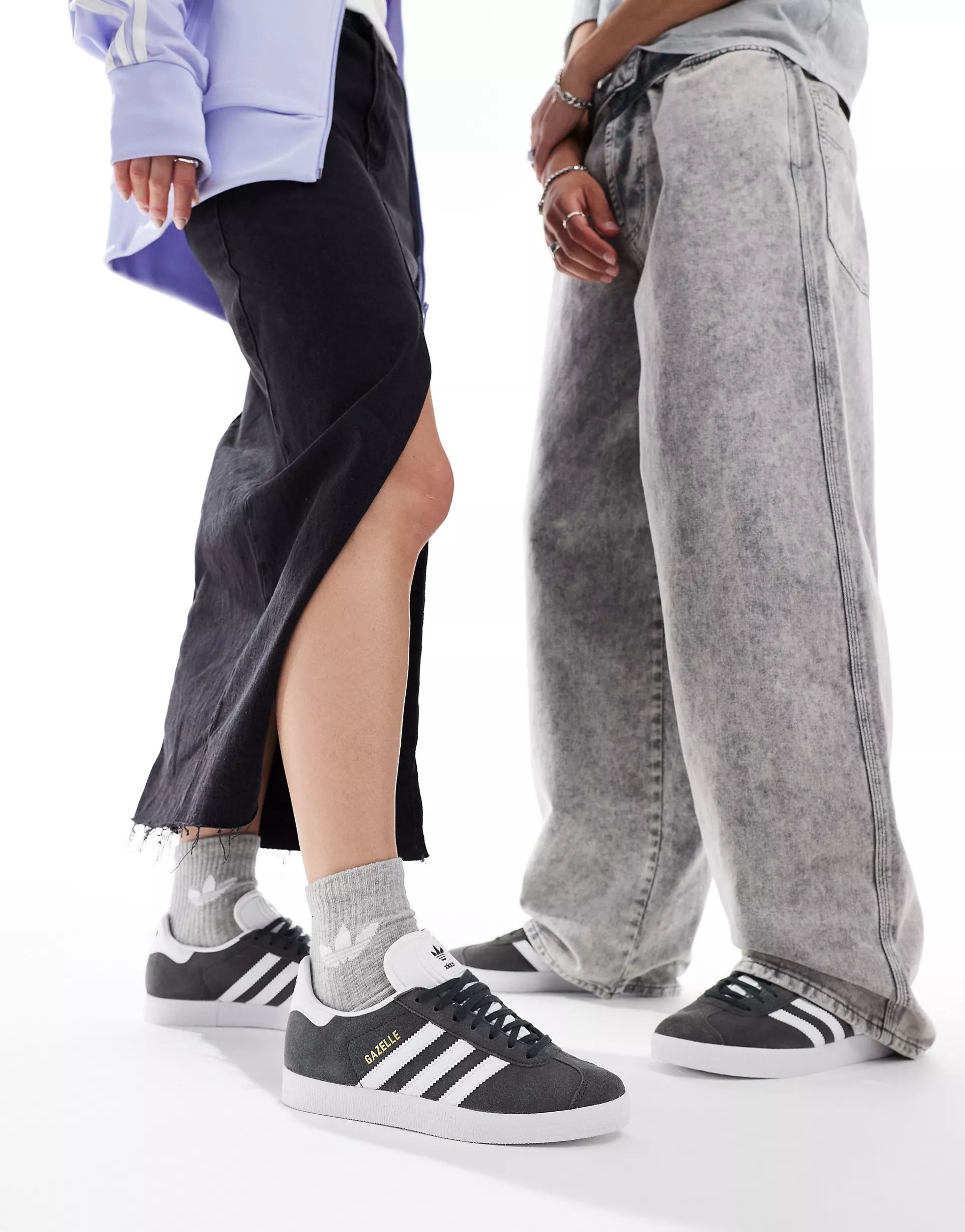 adidas Originals Gazelle trainers in dark grey | ASOS (Global)