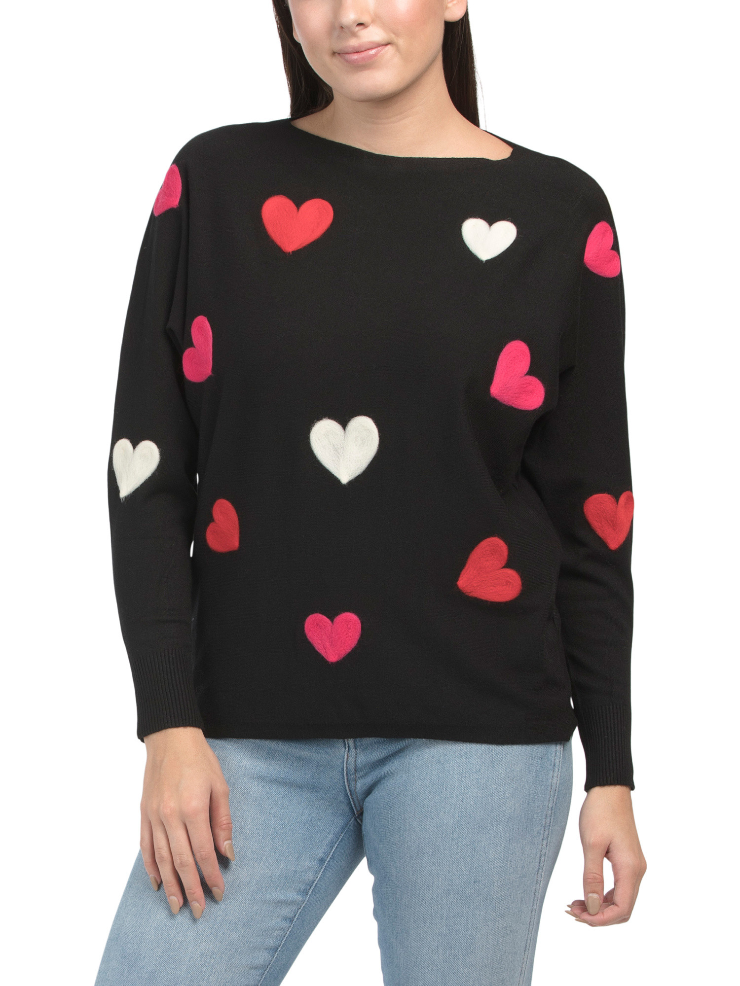 Heart Dolman Sweater | TJ Maxx