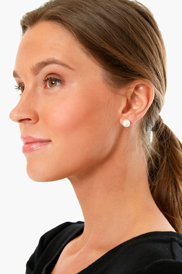 10MM Pearl Stud Earring | Tuckernuck (US)