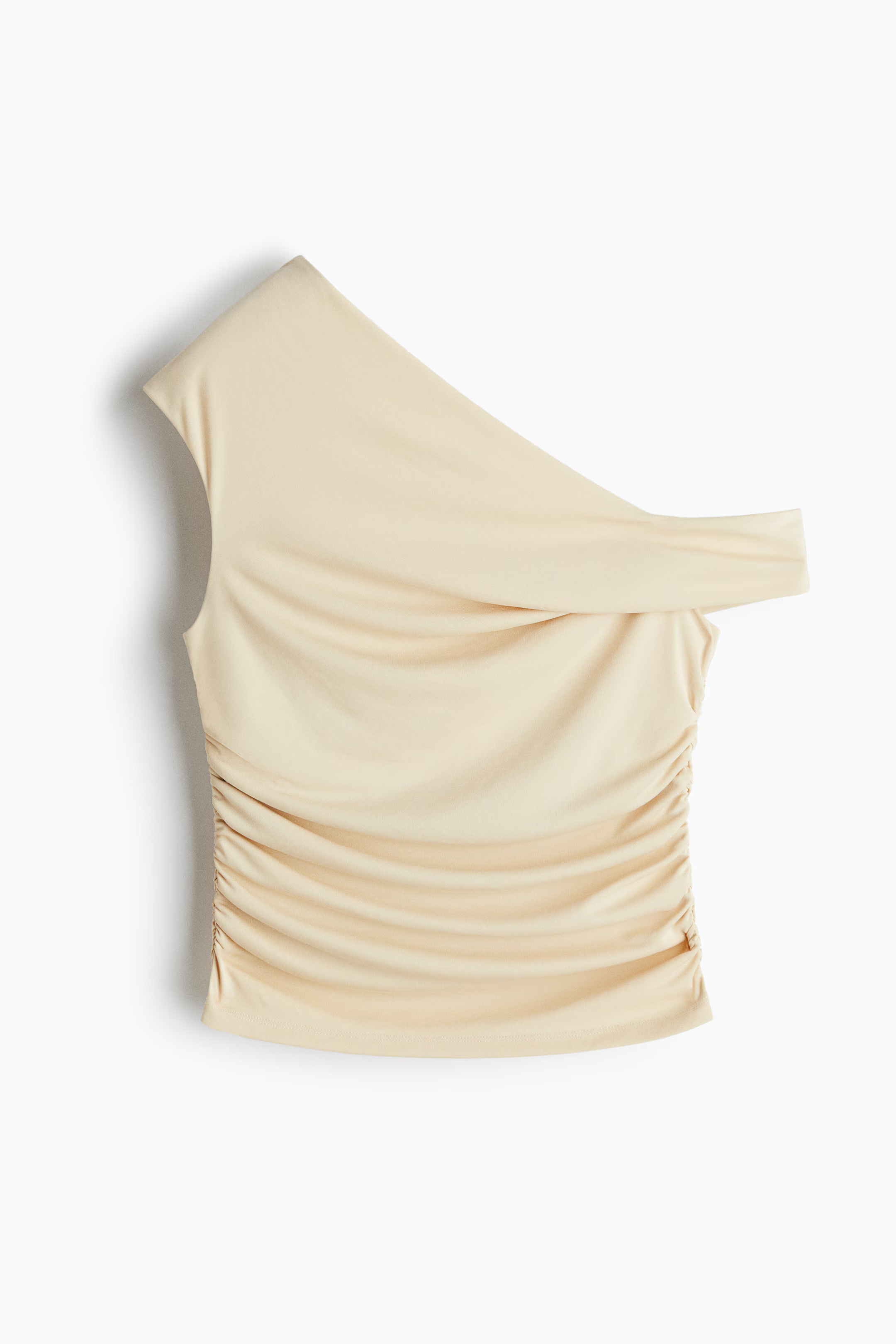 Top asymétrique à effet drapé | H&M (FR, IT, ES, PT, BE)