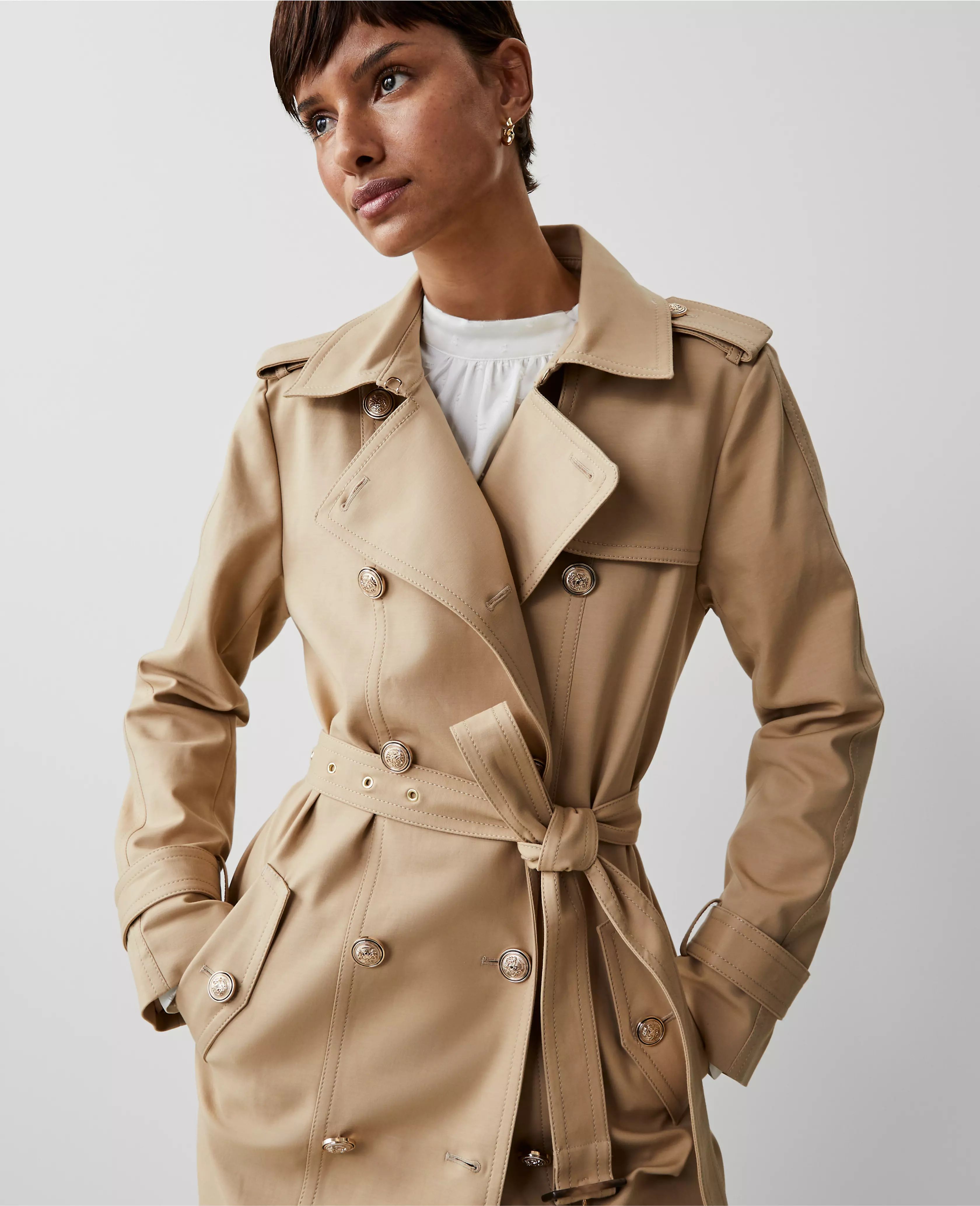 Long Fitted Trench Coat | Ann Taylor (US)