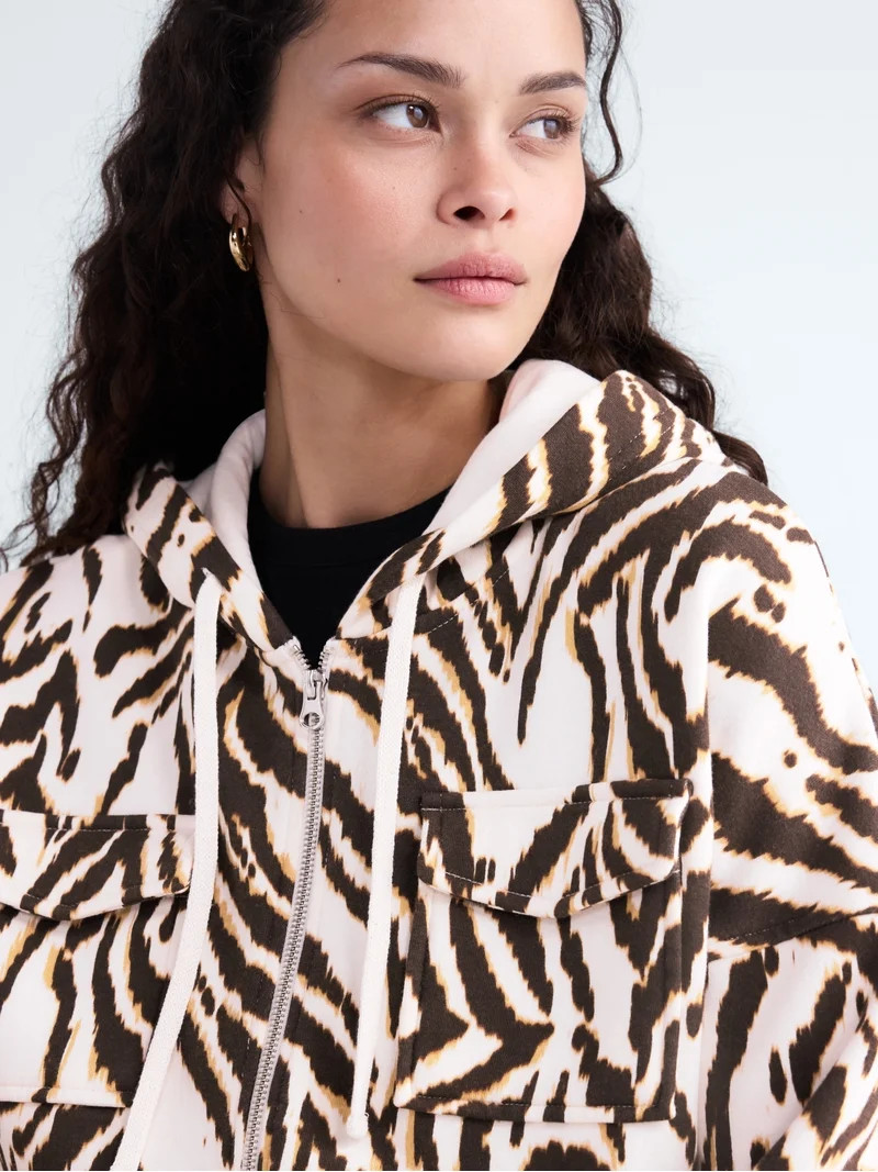 Scoop Women\u2019s and Women\u2019s Plus Full Zip Hoodie, Sizes XS-4X | Walmart (US)
