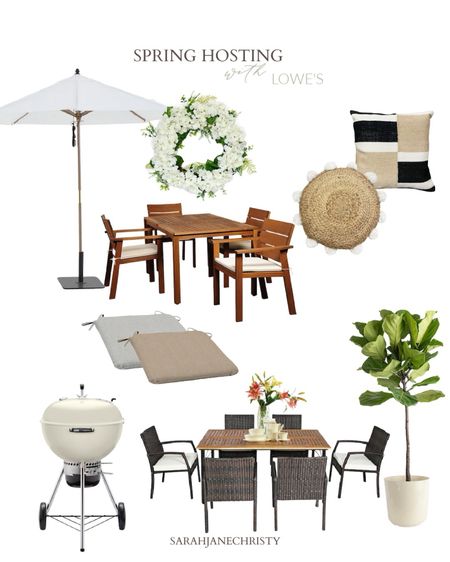 Porch / Deck / Patio favorites from @lowes ! Check out all of these cute outdoor decor pieces during Lowe’s Spring Fest going on now.

Patio furniture, outdoor cushions, outdoor pillows, summer wreath, outdoor standing umbrella

#ad #lowespartner 

#LTKSeasonal #LTKhome