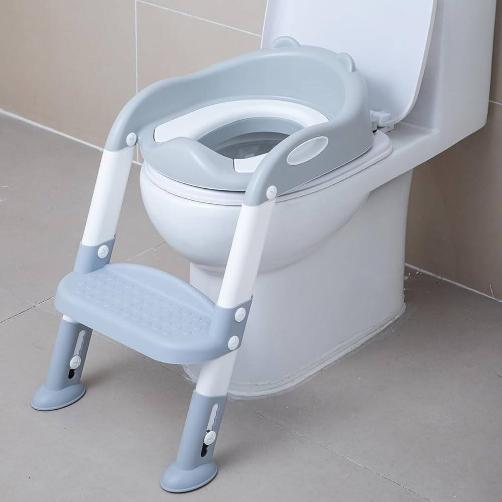 Potty Training Toilet Chair Seat with Step Stool Ladder for Kids and Toddler Boys Girls - Foldabl... | Amazon (US)