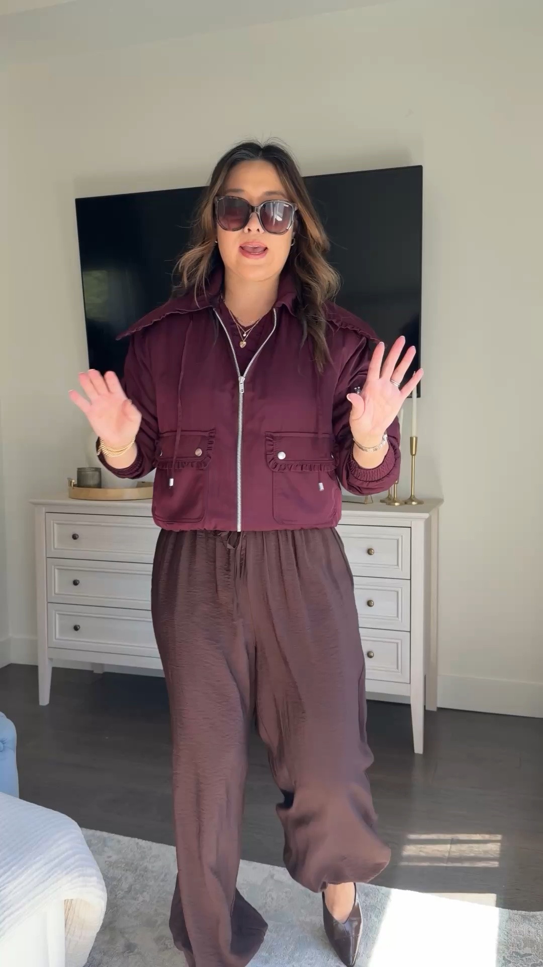 Walmart fall outfit 

Bomber jacket - small
Balloon pants - small

#LTKootd #LTKSeasonal #LTKOver40