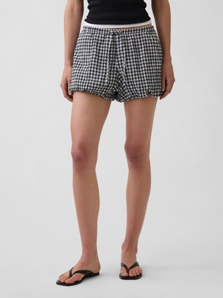 Gingham Easy Bubble Shorts | Gap (US)
