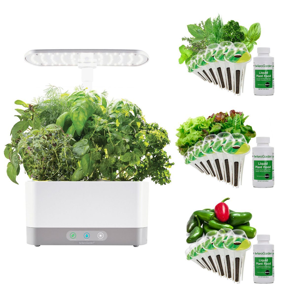 AeroGarden Harvest XL Bundle Hydroponic Indoor Herb Garden LED Grow Light Growing Kit with Trelli... | Target