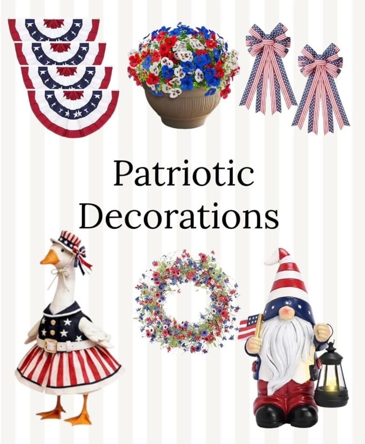 Outdoor patriotic decorations for this summer!

#LTKSeasonal #LTKHome