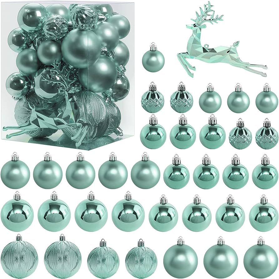 SY Super Bang Christmas Ornaments Set, 36PCS Shatterproof Christmas Hanging Ball Ornaments for Xm... | Amazon (US)