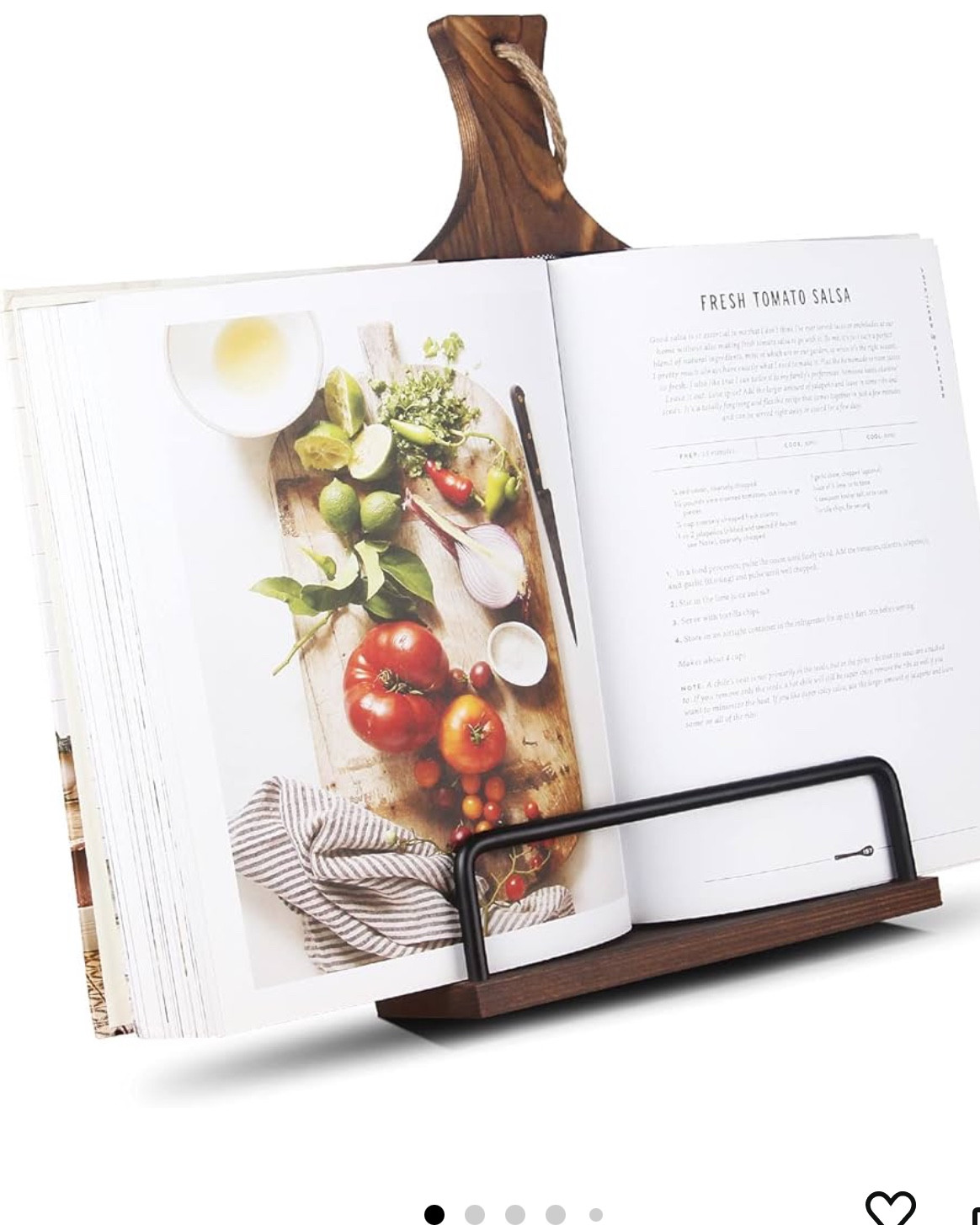 Cookbook Stand for Kitchen Counter Wood Adjustable Recipe Book Holder Stand iPad Rustic Holder Thanksgiving Day Christmas Gift for Mother, Grandma, Women

#LTKHome