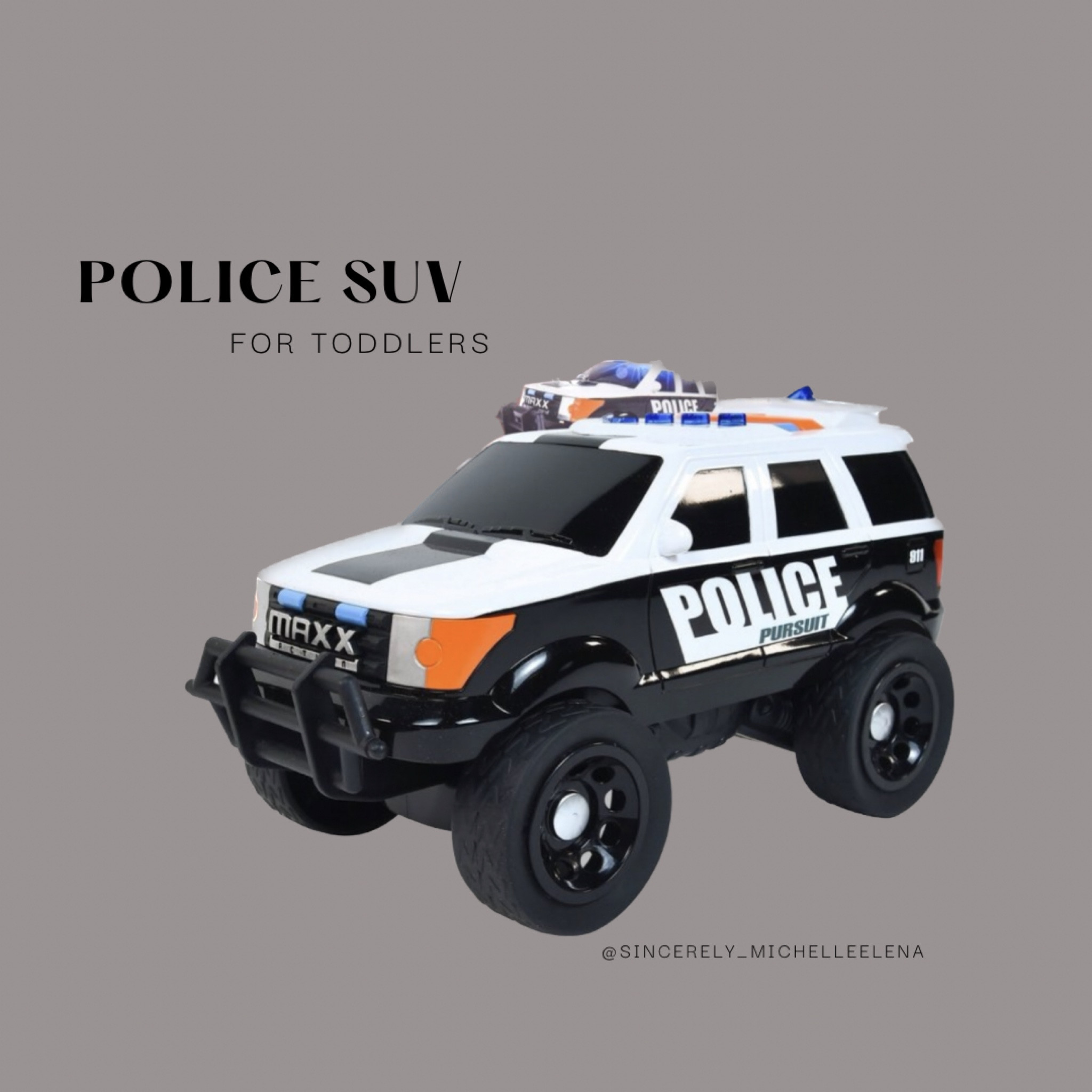 Coolest police suv for toddlers or kids. 

#LTKkids #LTKsalealert #LTKHolidaySale