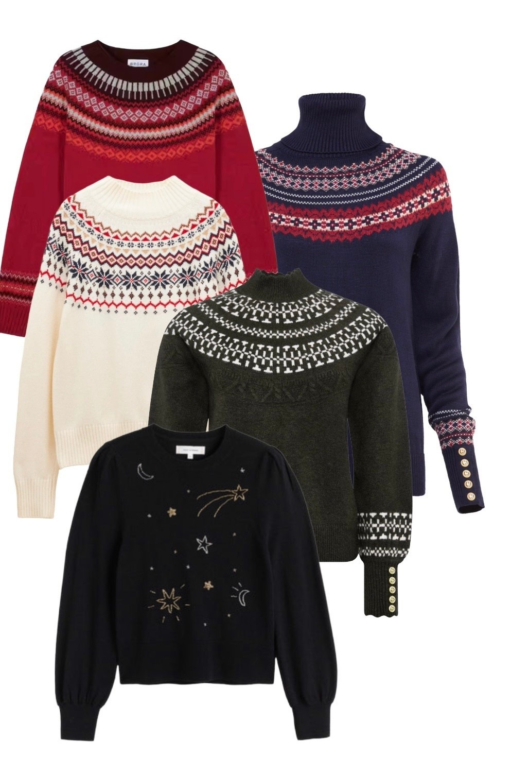 The Christmas jumpers you can keep wearing after Christmas and can still order in time for Christmas until 23rd December - HURRY to catch the last sleigh 🛷 

Red Fair Isle - Brora
Navy & Green Fair Isle - Holland and Cooper 
Cream - Joules
Black Constellation Jumper - Chinti and Parker 

#LTKfestive #LTKgiftguide #LTKuk