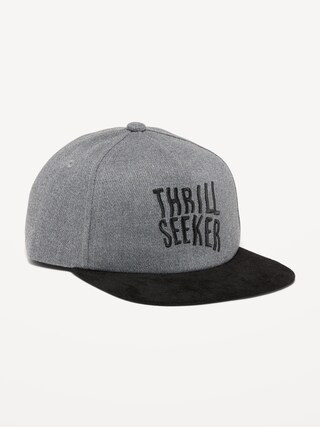 Color-Block Graphic Flat-Brim Trucker Hat for Boys | Old Navy (US)