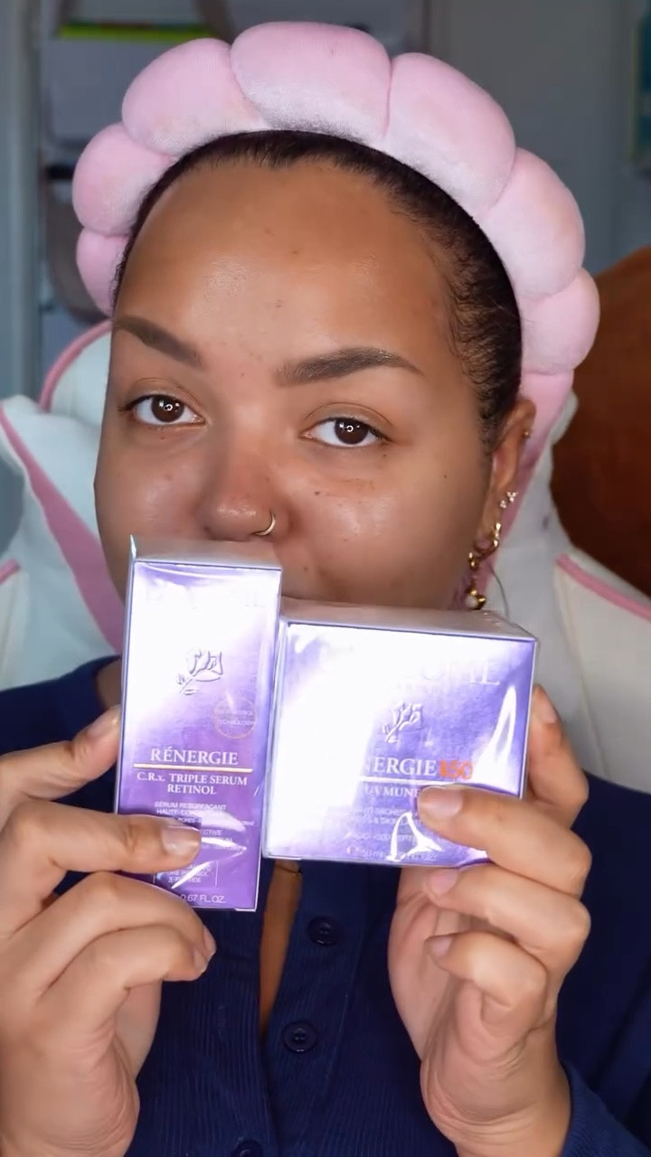 the ultimate glow duo has officially entered my skincare era 😍✨

starting my day with the Lancôme Rénergie C.R.X Triple Retinol Serum followed by the Rénergie H.P.N UV MUNE SPF50 Cream 💆🏽‍♀️☀️ 

the Rénergie C.R.X Triple Retinol Serum helps smooth fine lines, refine texture and give that fresh, renewed glow - it’s powerful yet gentle on the skin 💫 then the Rénergie H.P.N UV MUNE SPF50 Cream locks everything in with deep hydration while protecting against UV rays and pollution. it melts in seamlessly, leaving my skin soft, radiant and perfectly prepped for makeup - literally that healthy-skin filter in real life ✨

#LTKwinter #LTKluxury #LTKbeauty
