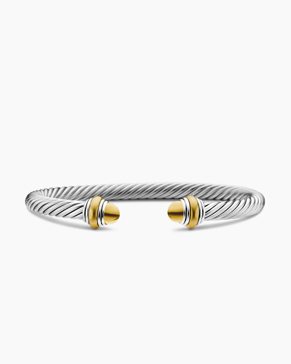 David Yurman | Classic Cable Bracelet in Sterling Silver with 14K Yellow Gold, 5mm | David Yurman