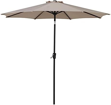 Grand Patio 9 FT Enhanced Aluminum Patio Umbrella, UV Protected outdoor Umbrella with Auto Crank ... | Amazon (US)
