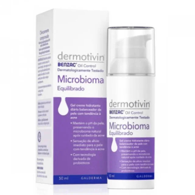 GALDERMA DERMOTIVIN BENZAC MICROBIOMA GEL CREME  50ML | Drogasil BR