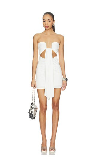 superdown Rosy Mini Dress in White. - size XXS | Revolve Clothing (Global)