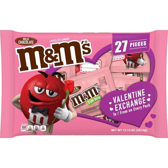 M&M's Valentine's Milk Chocolate Exchange Bag - 12.13oz | Target