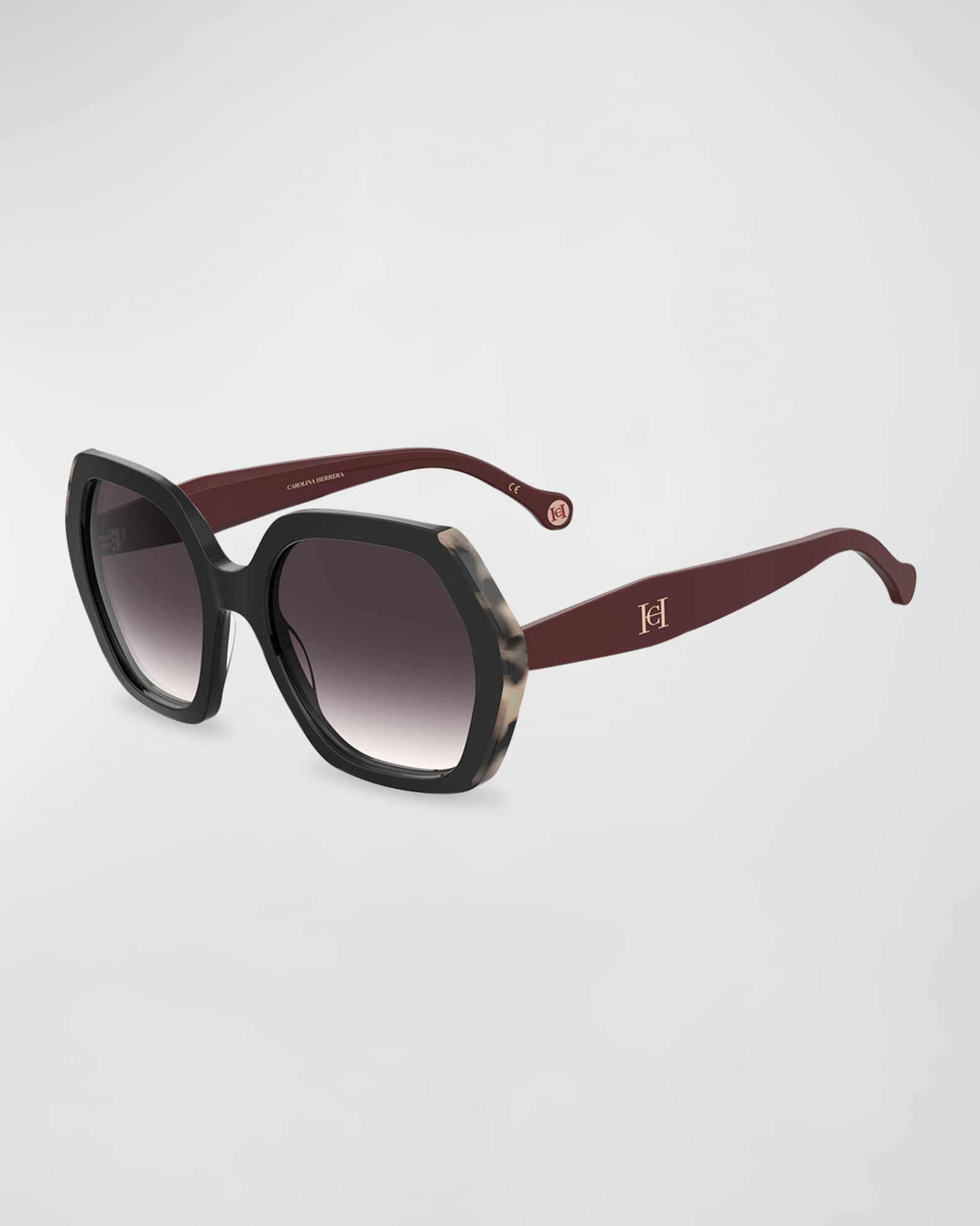 Geometric Acetate Square Sunglasses | Neiman Marcus