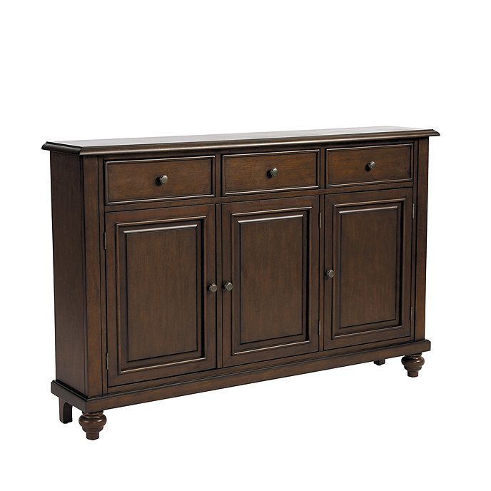 Martin 3 Door Console Table Storage Cabinet with Drawers and Shelves | Ballard Designs, Inc.