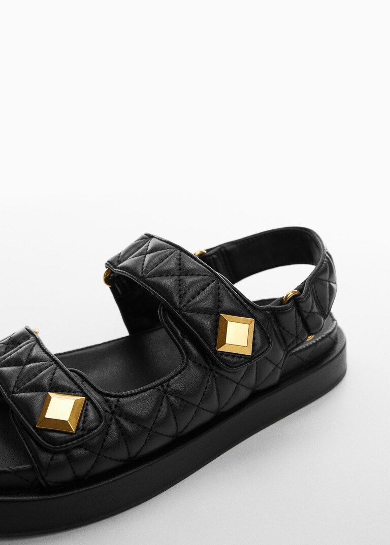 Velcro padded sandal -  Women | Mango United Kingdom | MANGO (UK)