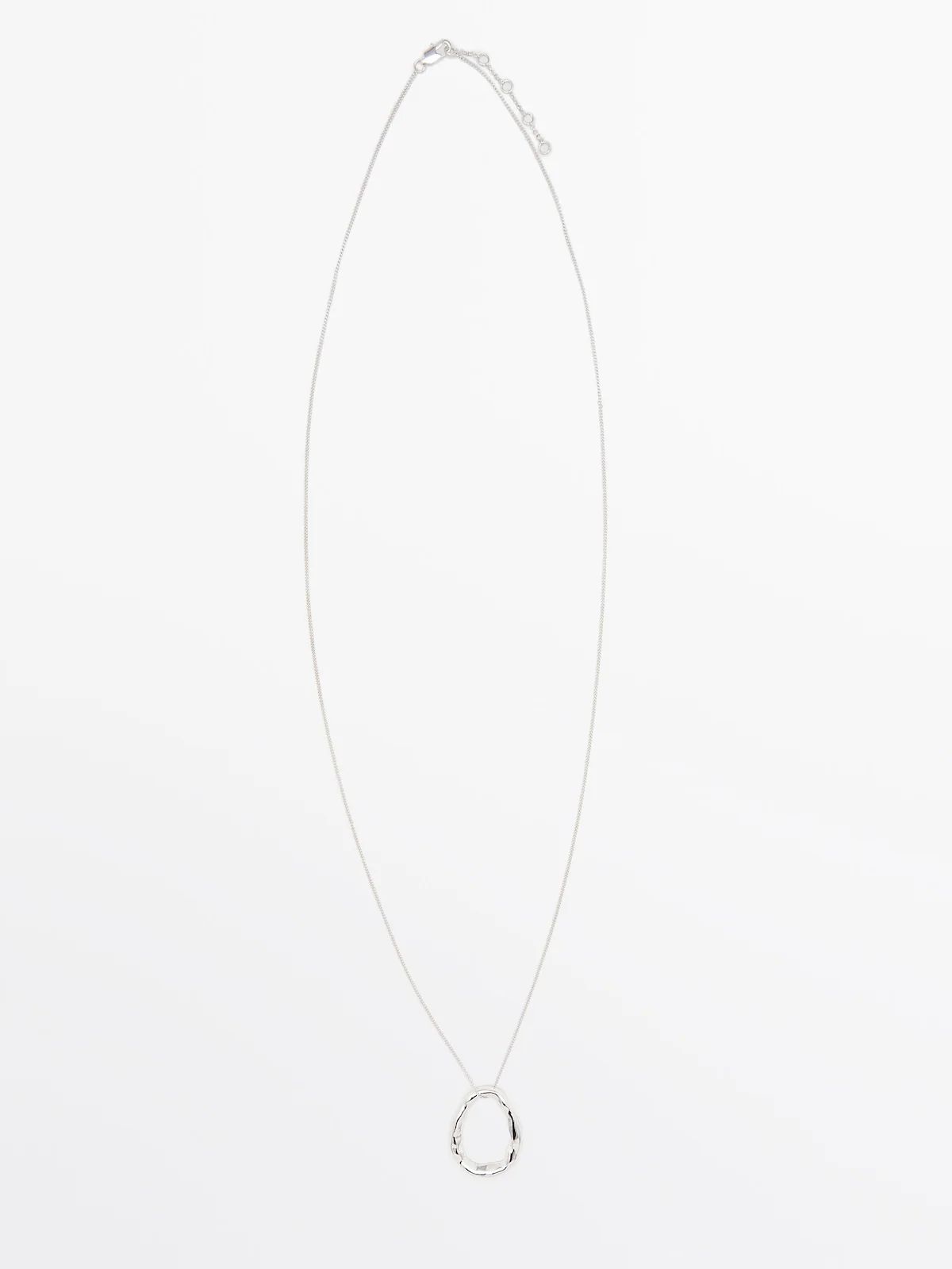 Long necklace with textured piece detail | Massimo Dutti (US)
