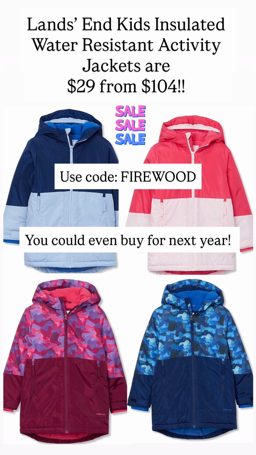 Kids Insulated Water Resistant Activity Jackets are $29 from $104 😳

#LTKKids #LTKSaleAlert