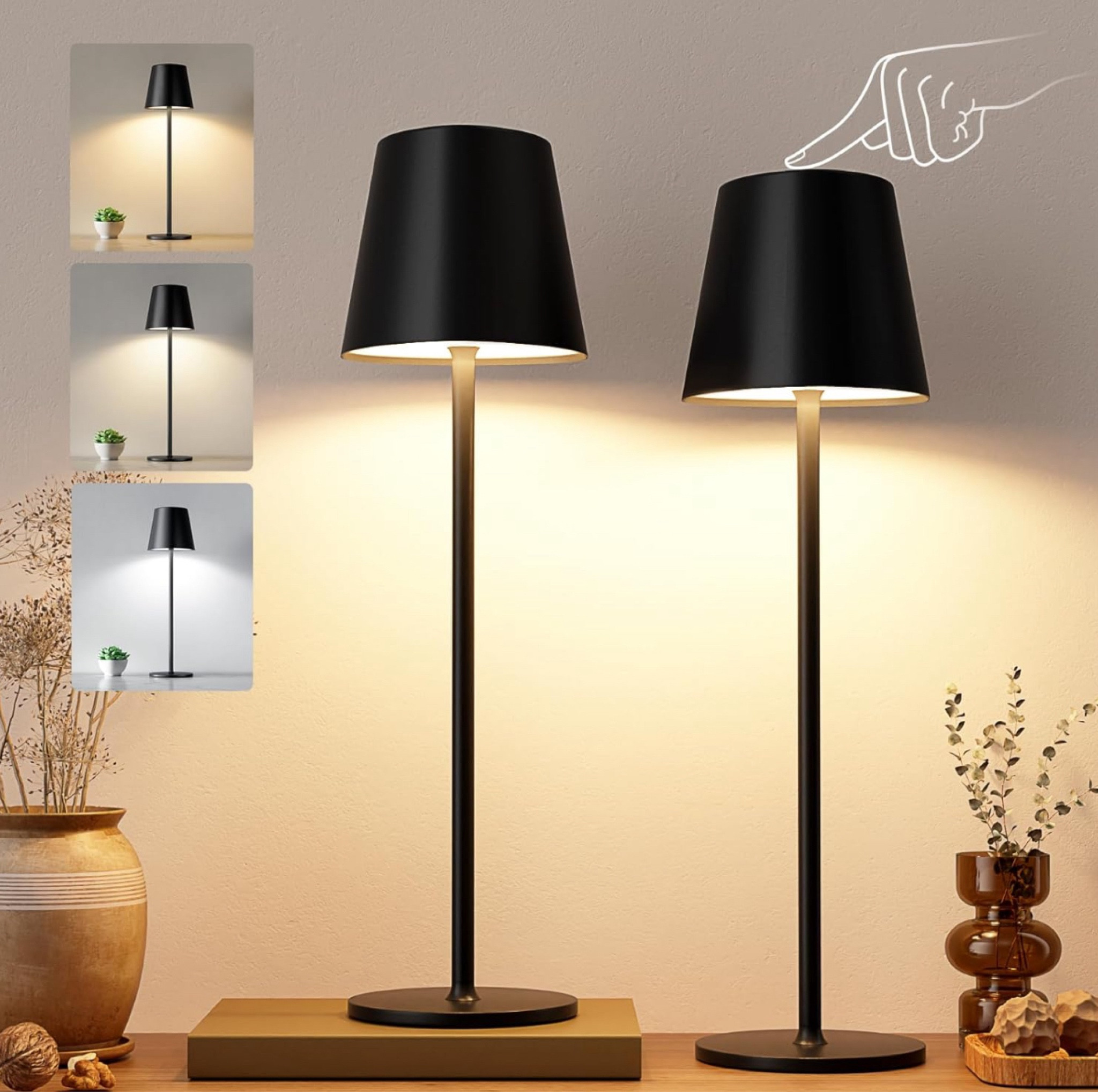 These rechargeable cordless lamps are a game-changer for cozy lighting without the outlet struggle! I love the sleek, modern design and how easy they are to move around the house—perfect for nightstands, side tables, or reading nooks. Dimmable and stylish, they add a warm glow anywhere you need it. 

#LTKHome #LTKFindsUnder50 #LTKSaleAlert