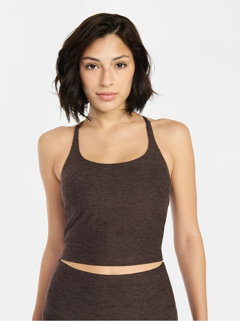 Avia Women's and Women's Plus ButterCore Foil Sports Bra Tank Top, Sizes XS-4X | Walmart (US)