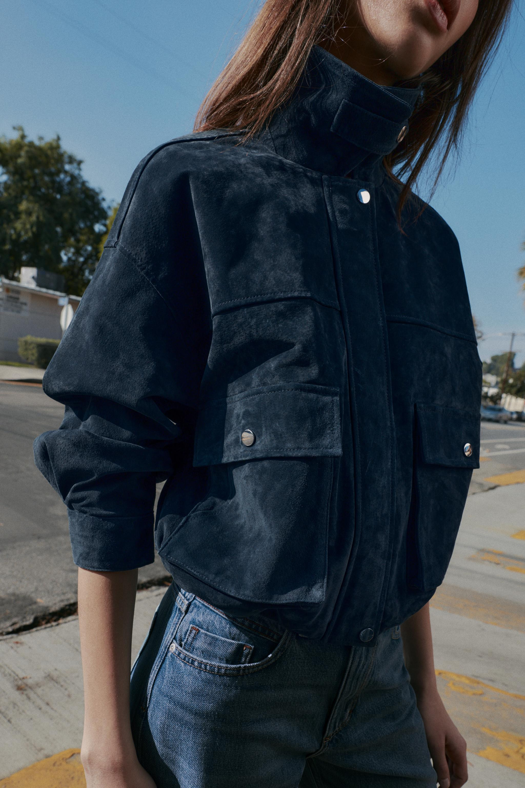 100% LEATHER BOMBER JACKET | Zara US