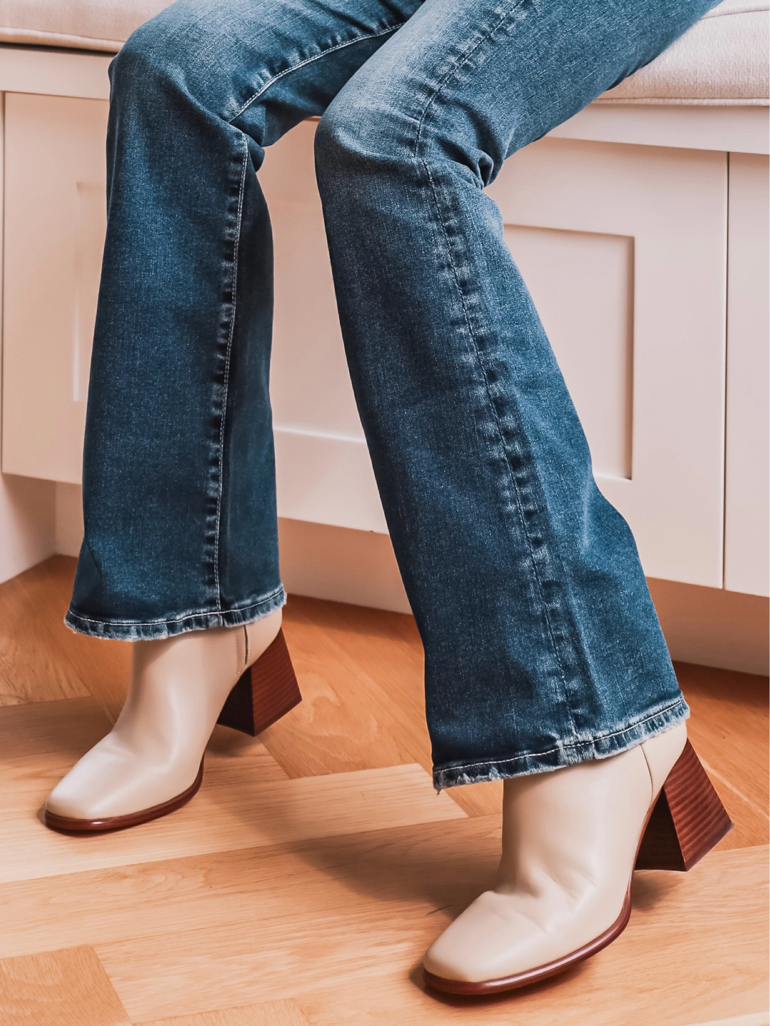 Having a lighter pair of booties in your closet for fall is nice for those days when your outfit calls for a lighter color palette. For example, I wear a lot of ivory, creams, beige, browns, and tans. And while I love to mix brown and black together in outfits, sometimes I like to keep it all light and neutral. That’s why when I saw these ivory Marc Fisher booties during the NSale this year, I knew they would work seamlessly into my wardrobe! They have a manageable 2.5” block heel that is super easy to walk in, and they’re comfy. Brown tones would also work beautifully in your shoe capsule. Dark brown may actually be even more versatile than ivory. It’s all about what will work best with the pieces you already own as well as your color preferences. I’m wearing the booties with a pair of flare jeans and a sweater …the quintessential fall outfit! All I need now is a scarf 😉

~Erin xo 

#LTKFindsUnder100 #LTKSaleAlert #LTKShoeCrush