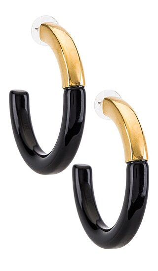 Arch Hoop in Jet | Revolve Clothing (Global)