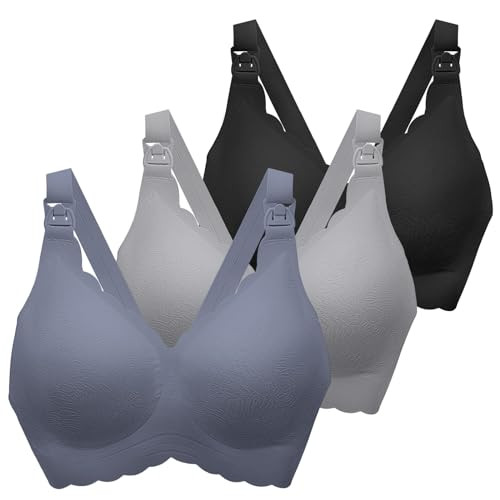 Nursing Bras for Breastfeeding, Seamless Ultra Comfort Maternity Bra, Natural Shape Pregnancy Bra... | Amazon (US)